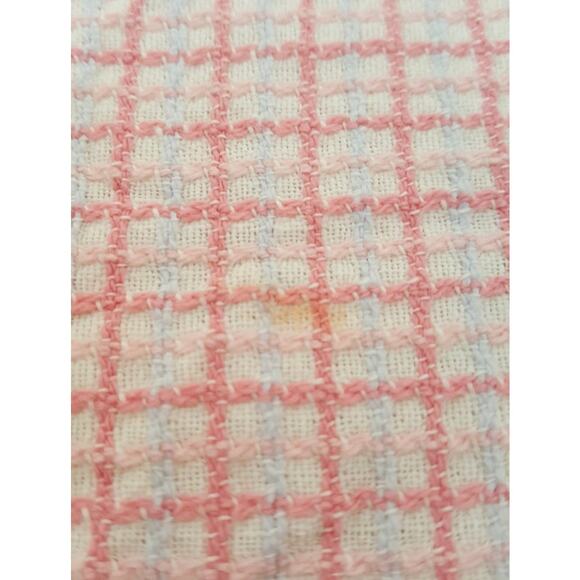 2 Rare Morgan Jones Vintage Chenille Twin Bedspreads Cotton Pink Periwinkle Blue - Picture 4 of 15
